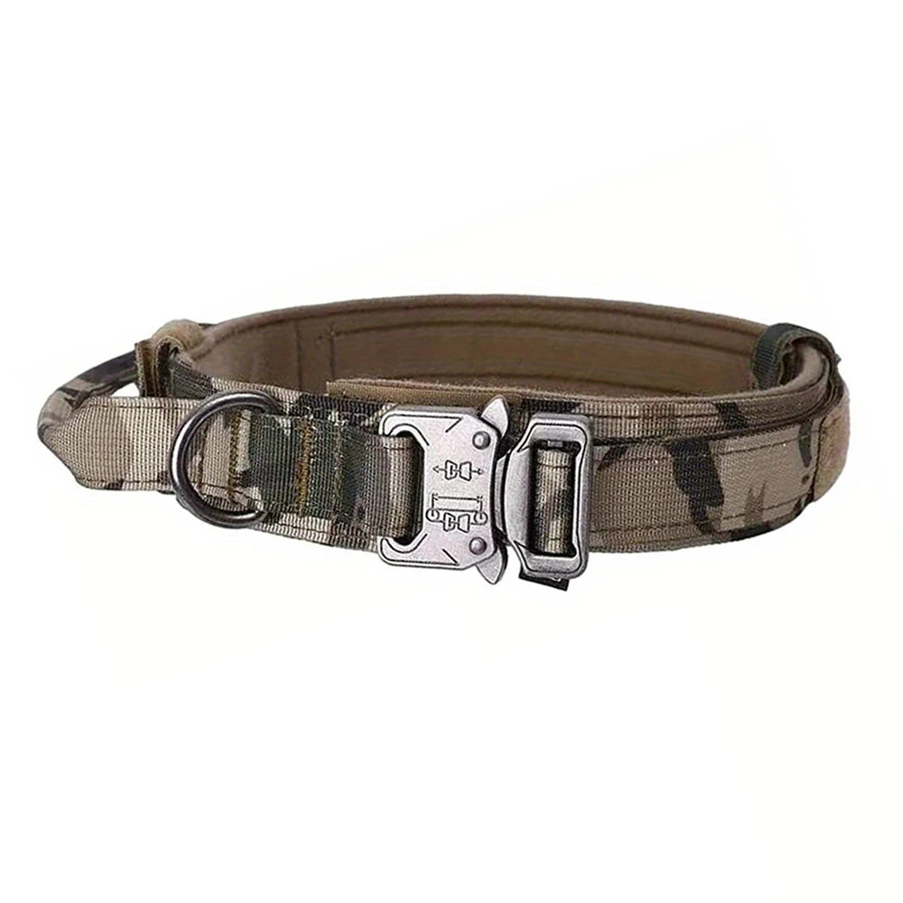 Dog Training Collar Adjustable Tactical Dog Collar and Leash Set Control Handle Pet Lead Collar for Small Big Dogs